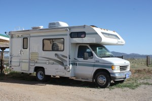 A Class C motor home