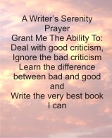 Writer Serenity Prayer